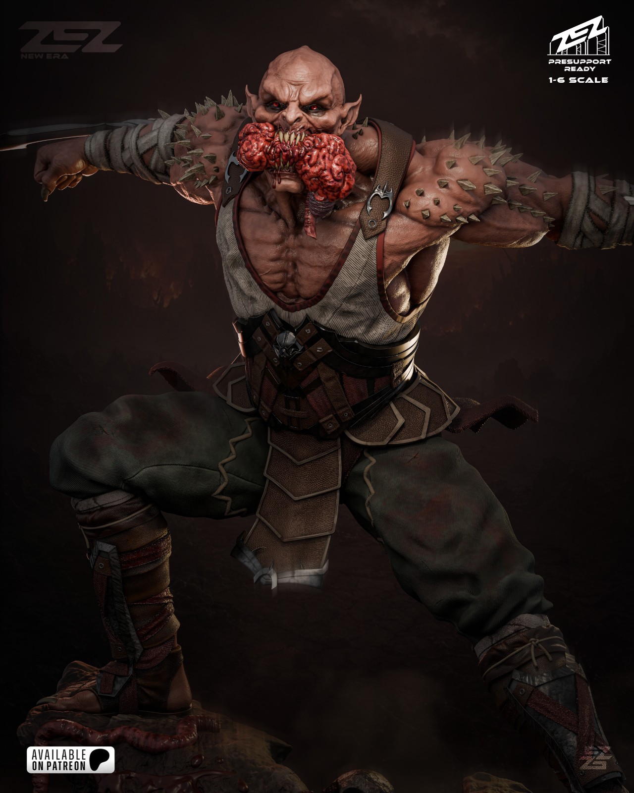 1:6 Baraka Mortal Kombat Fan Art UNPAINTED Resin Garage Kit