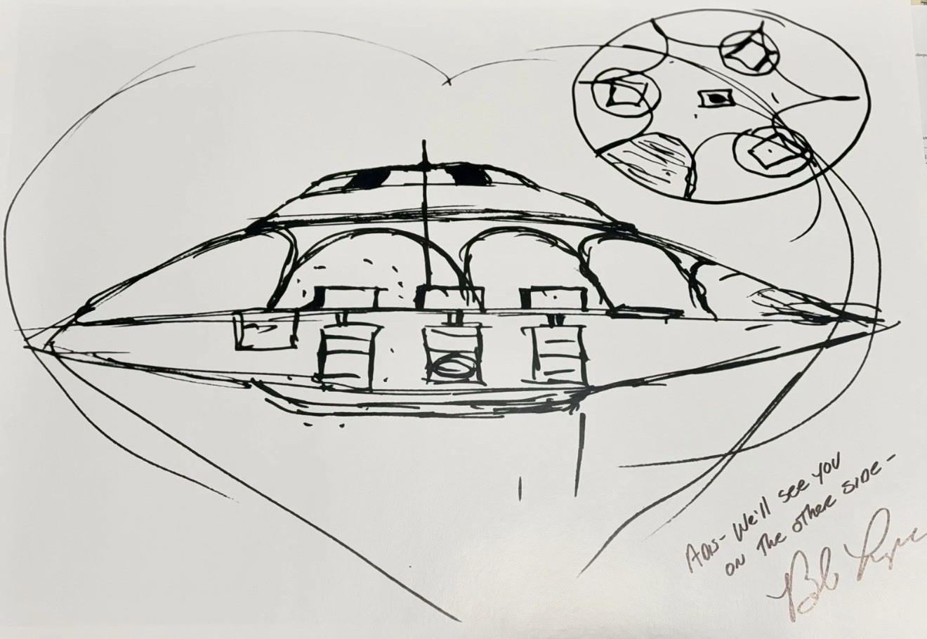 SEALED Bob Lazar Signed Autograph 16x20 Poster Area 51 & Flying Saucers Print