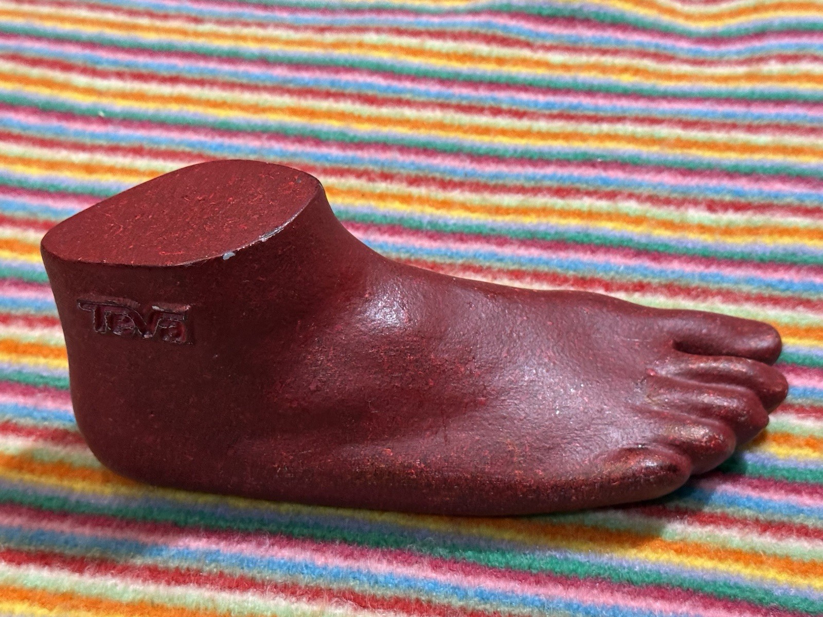 Vintage Red retail Teva counter display foot Movie Prop Men’s 7-8