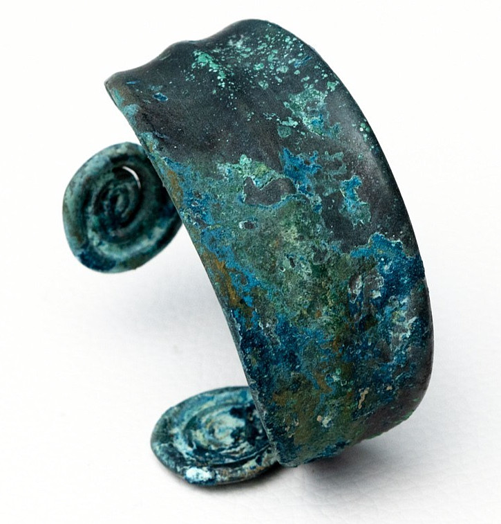 ANCIENT KOBAN CULTURE BRACELET CAUCASUS BRONZE SPIRAL ENDS 1200-400 B.C. 11