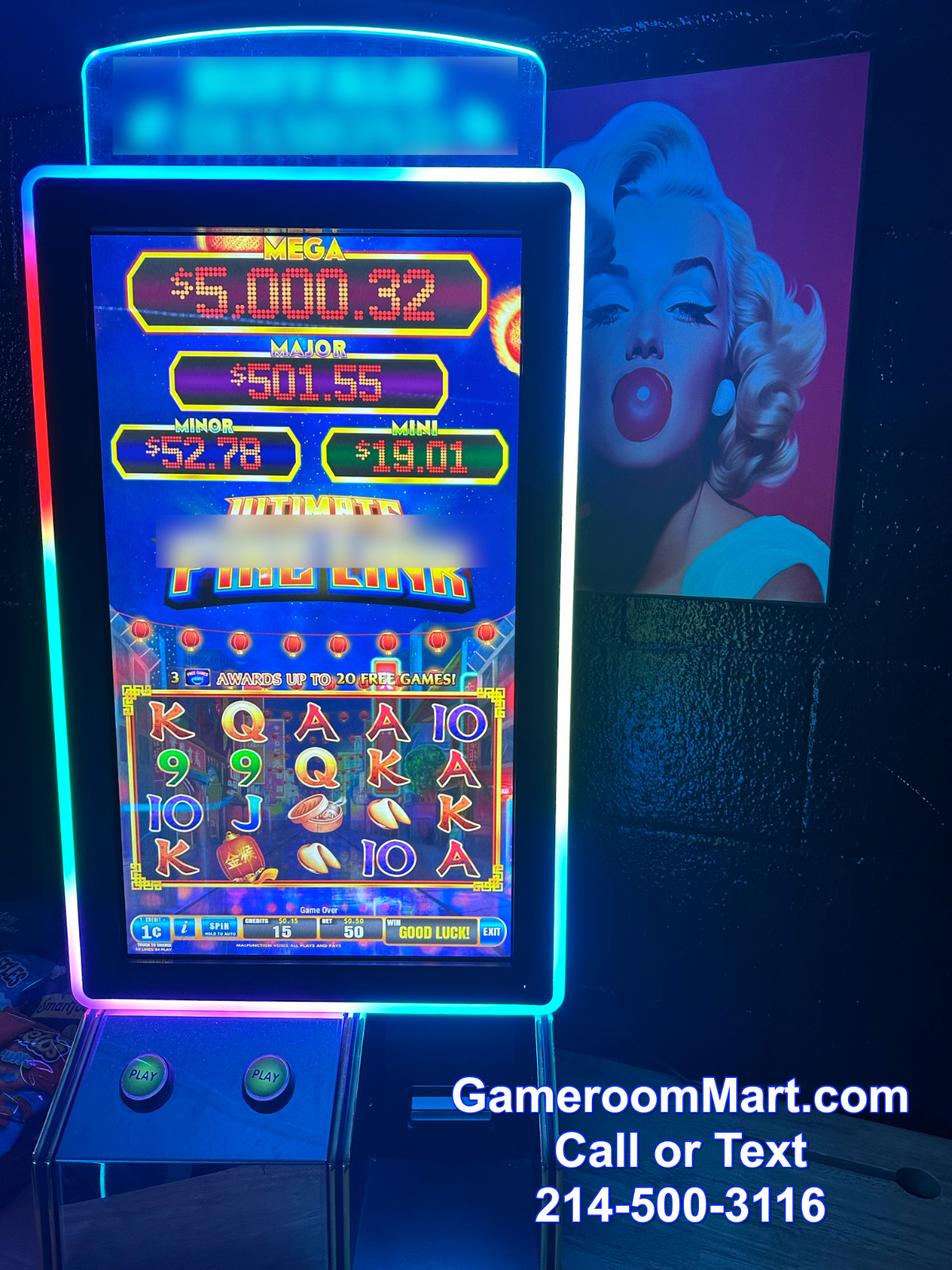 **BRAND NEW** ULTIMATE FIRE LINK - 8 in 1- TABLE TOP GAME MACHINE 27-INCH**