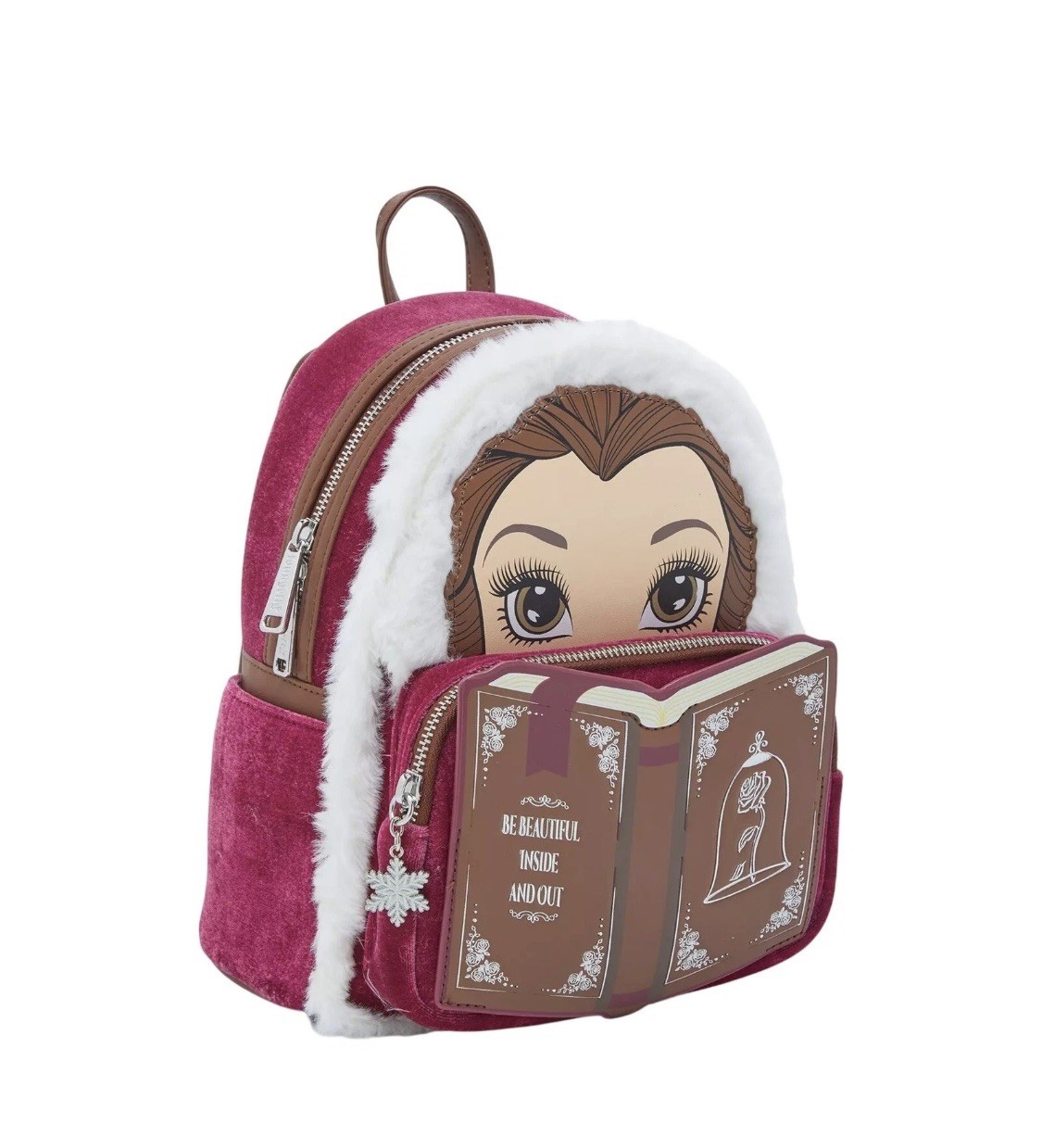 Loungefly Disney Beauty & the Beast Belle Winter Wear Storybook Backpack NWOT