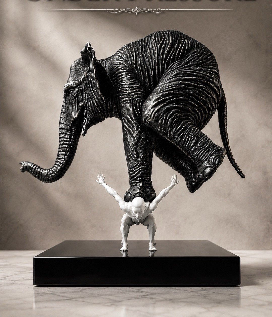 Under Pressure Elephant Figurine Statue Elephant Figurine/Statue