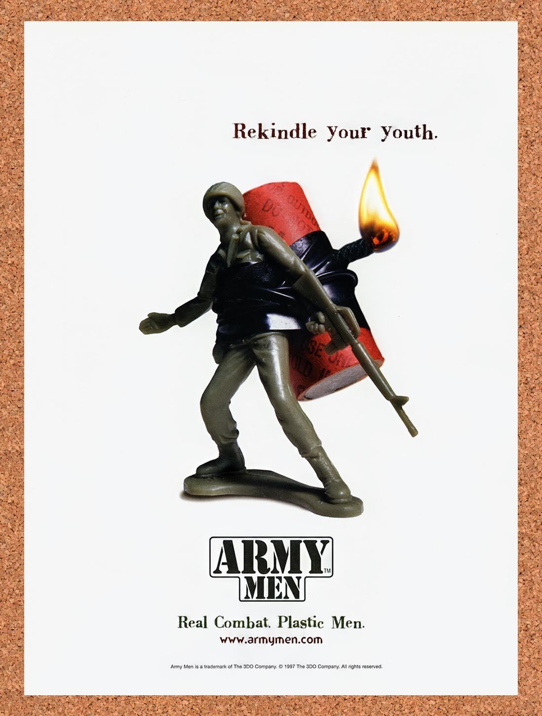 1998 Army Men PS1 Original Advertisement / Retro Promo v1