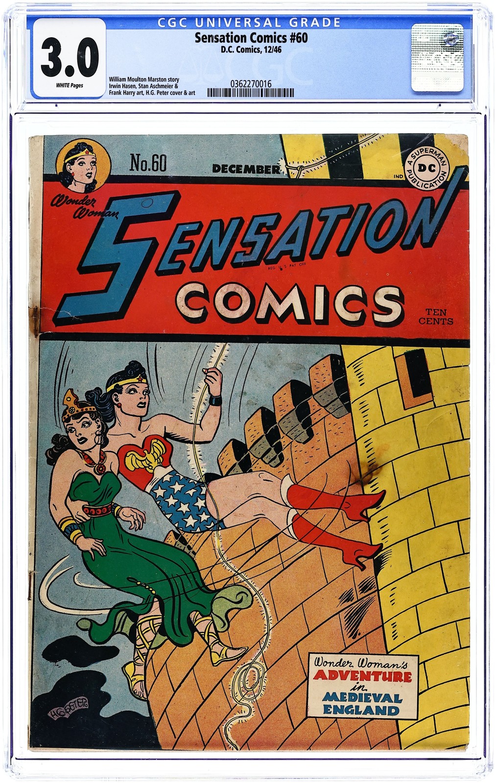 Sensation Comics #60 CGC 3.0 1946 0362270016
