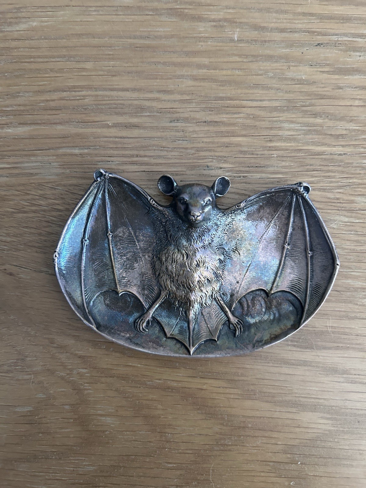 Bat Gothic Silver Plated Gorham Co. Trinket Dish