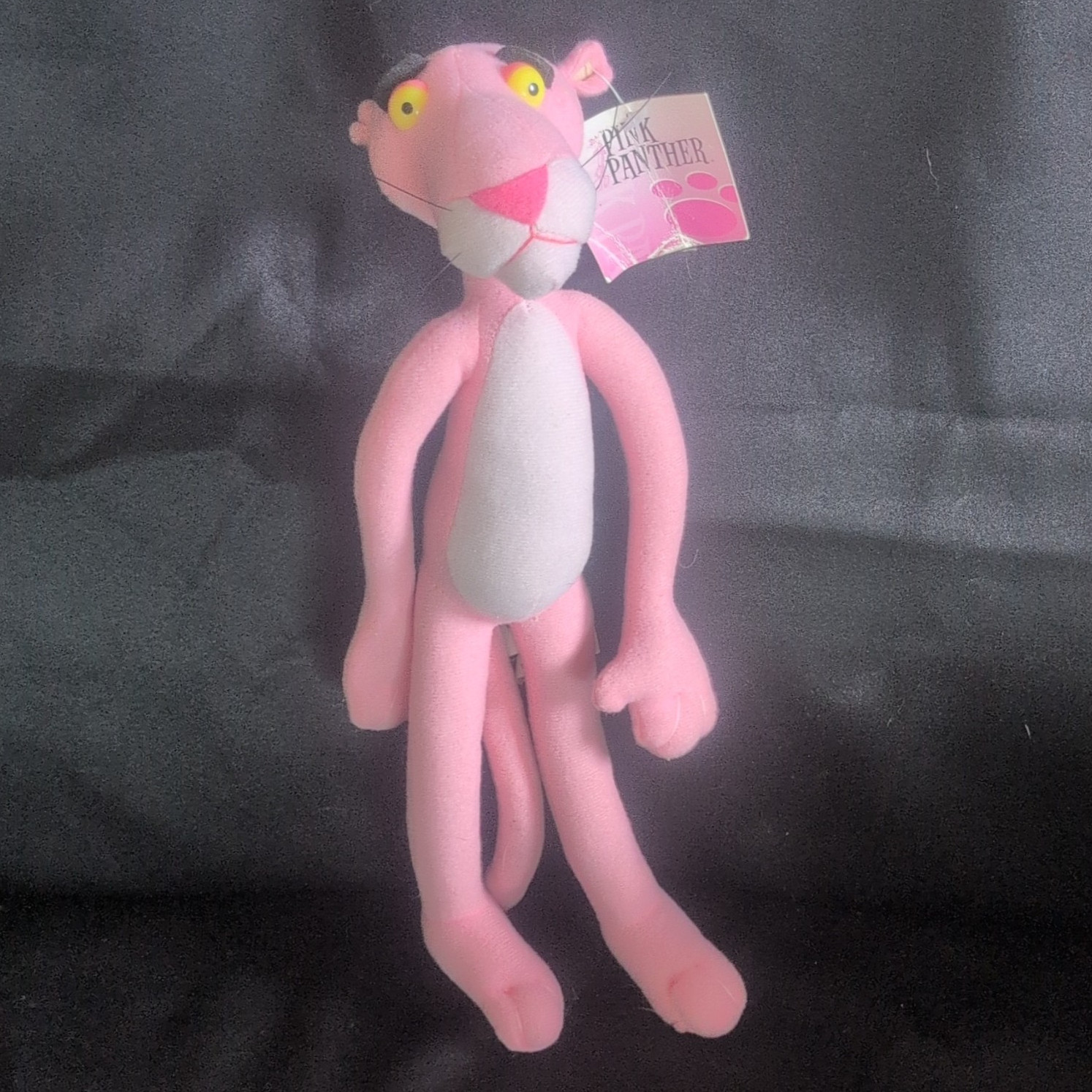 Nanco Pink Panther Plush Stuffed Animal w/ Label Tag, Polyester, 2005 CRC12984