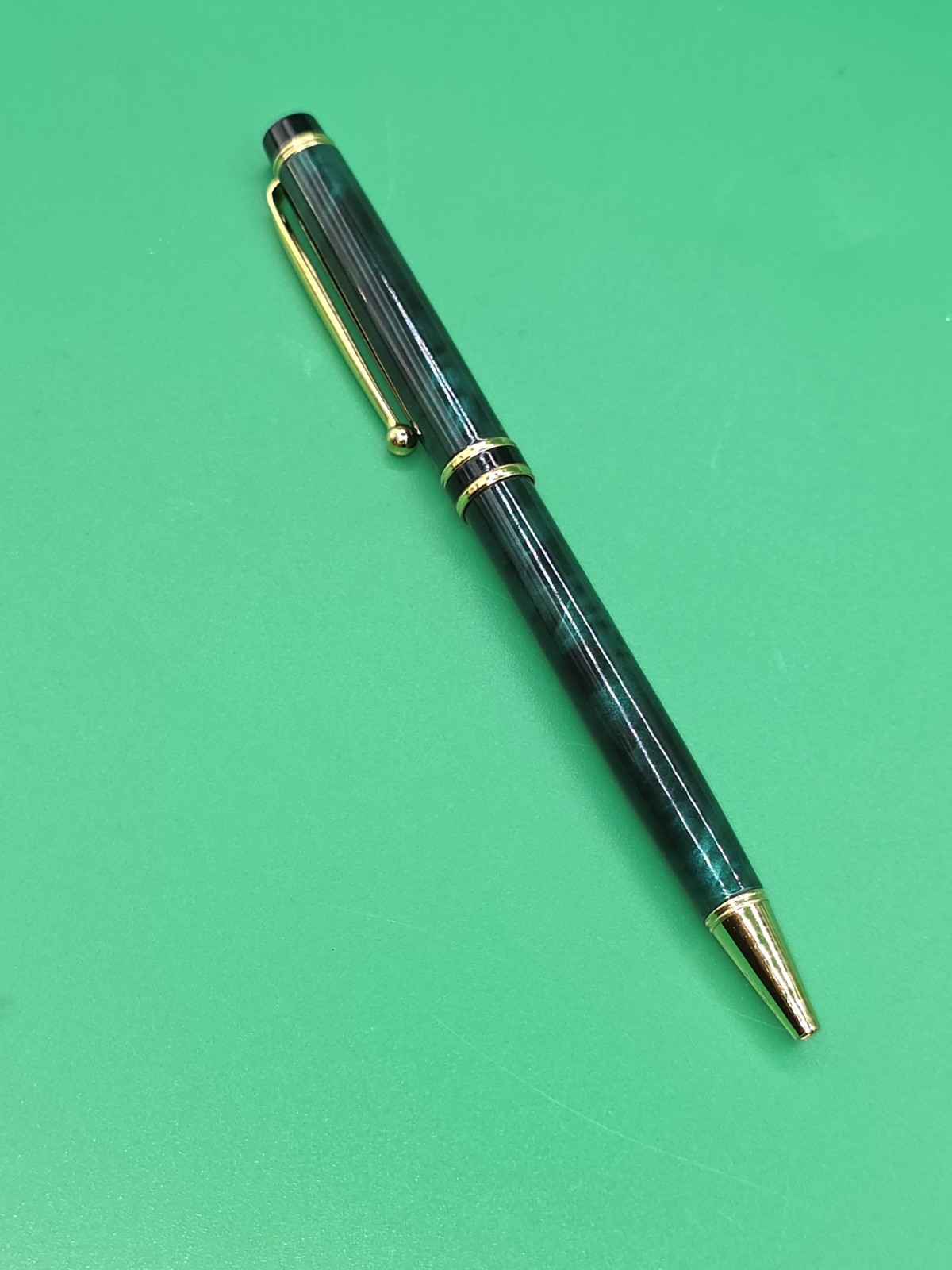 NAMIKI by Pilot | Green Marble & Gold Ballpoint Pen | Made in Japan