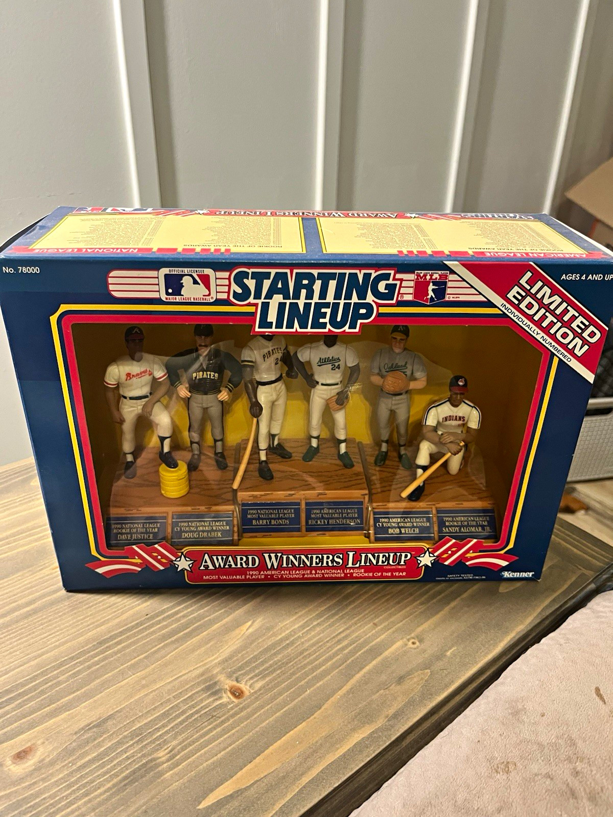 Kenner Starting Lineup MLB Limited Edition 6-Pack Set Bonds Henderson 1990 78000