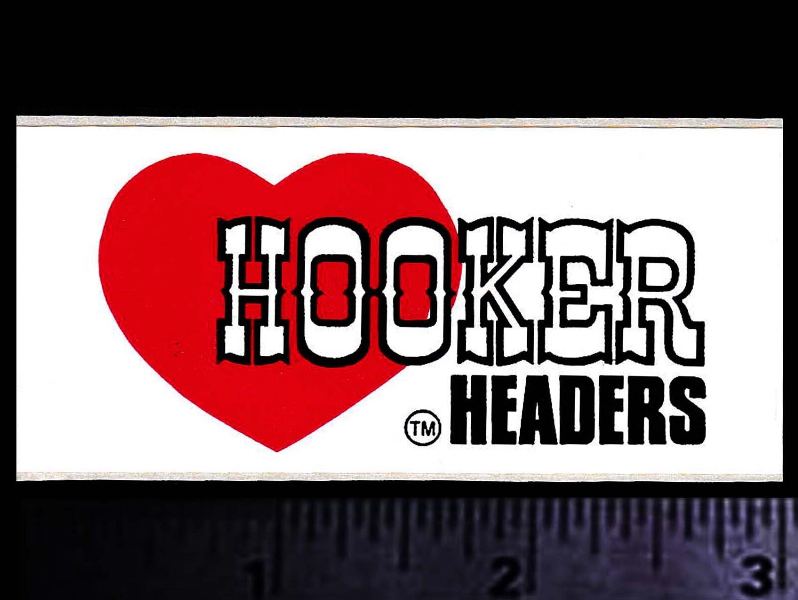 HOOKER HEADERS - Original Vintage 1970's Racing Decal/Sticker - 3 inch size
