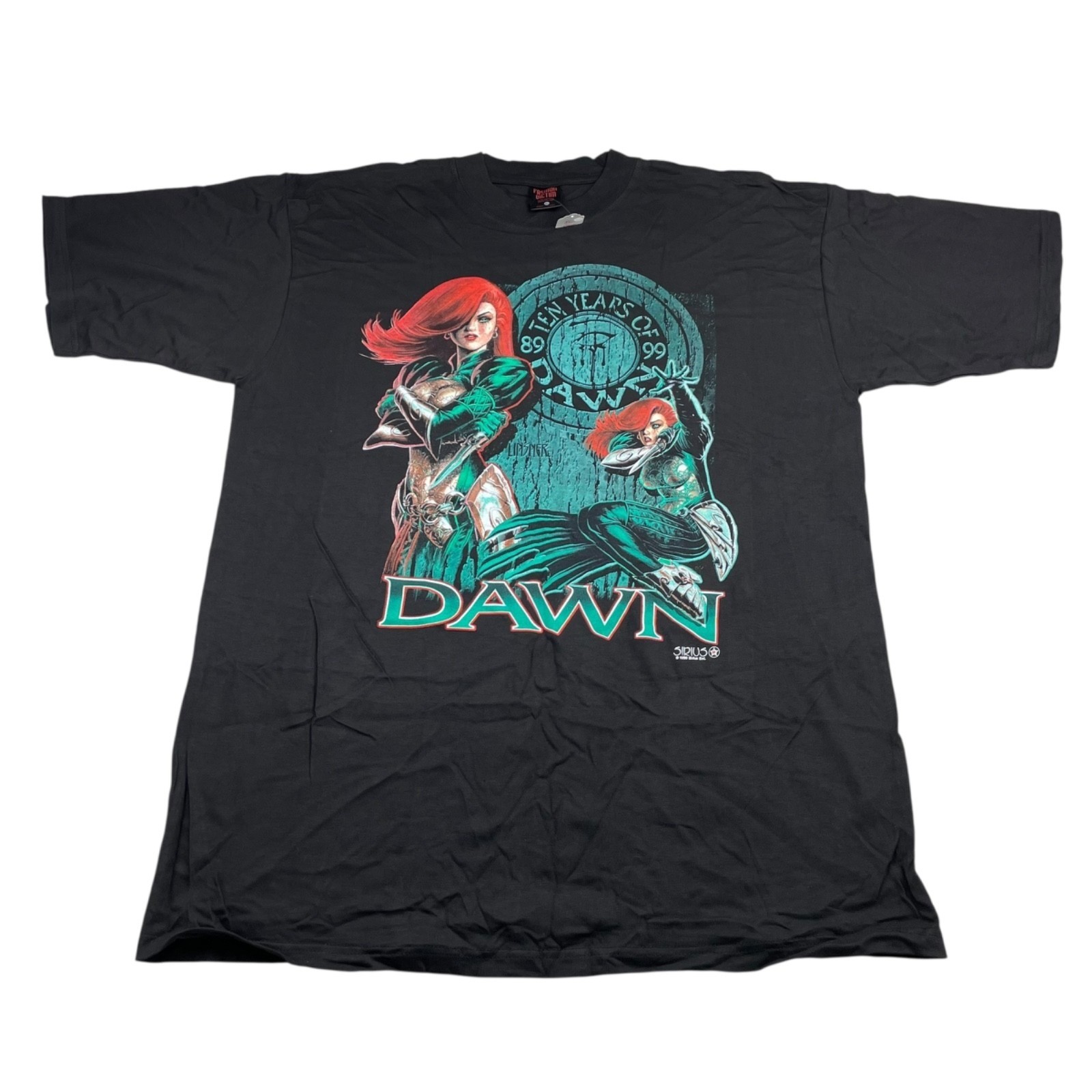 VTG NEW 1999 Sirius 10 Years Cry For Dawn Linser Comic S/S T-Shirt • USA • XL