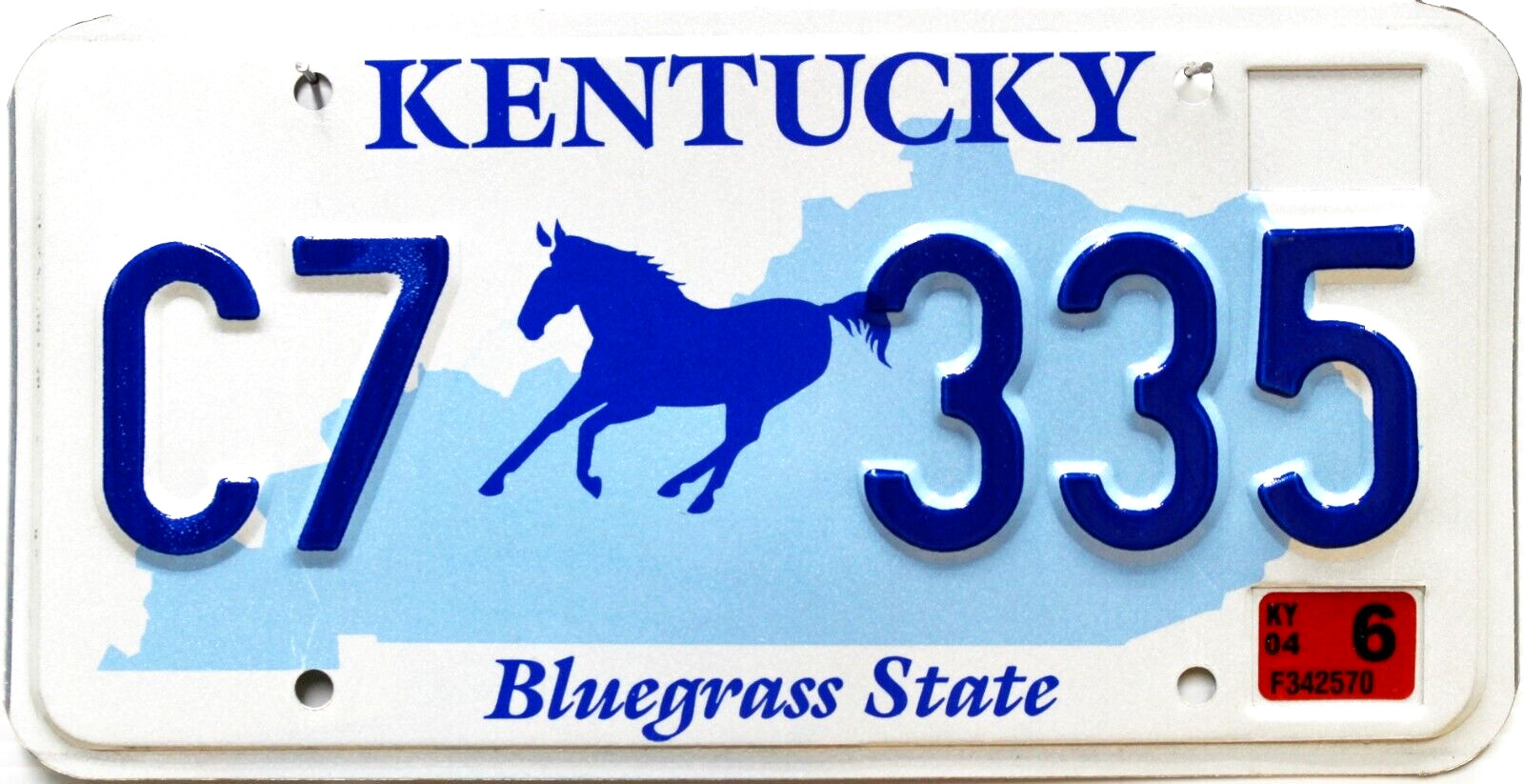 Kentucky License Plate | 2004 Horse Council
