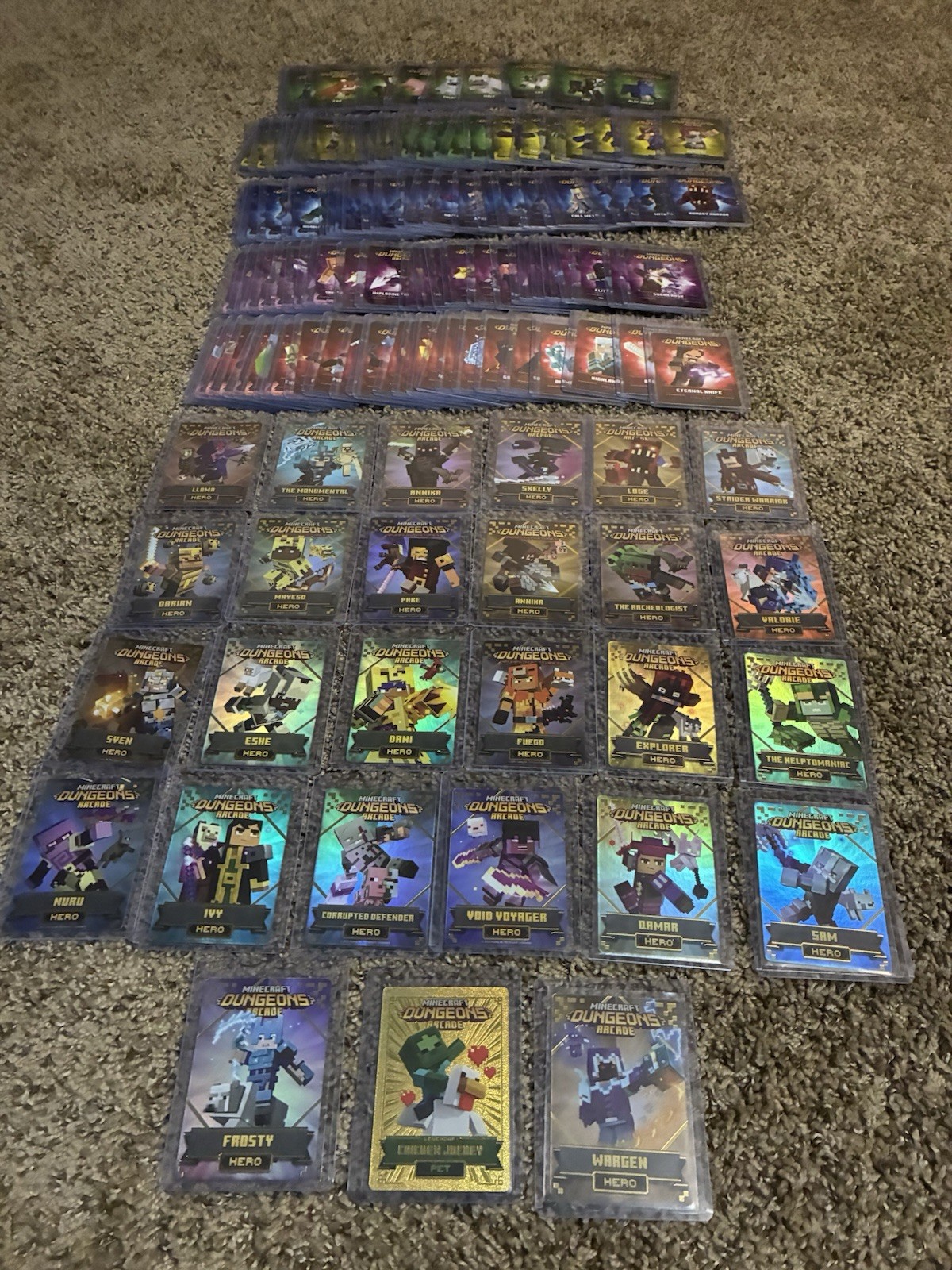 Minecraft Dungeons Arcade Series 5 Complete Set #1-144 With Chicken Jockey Heros