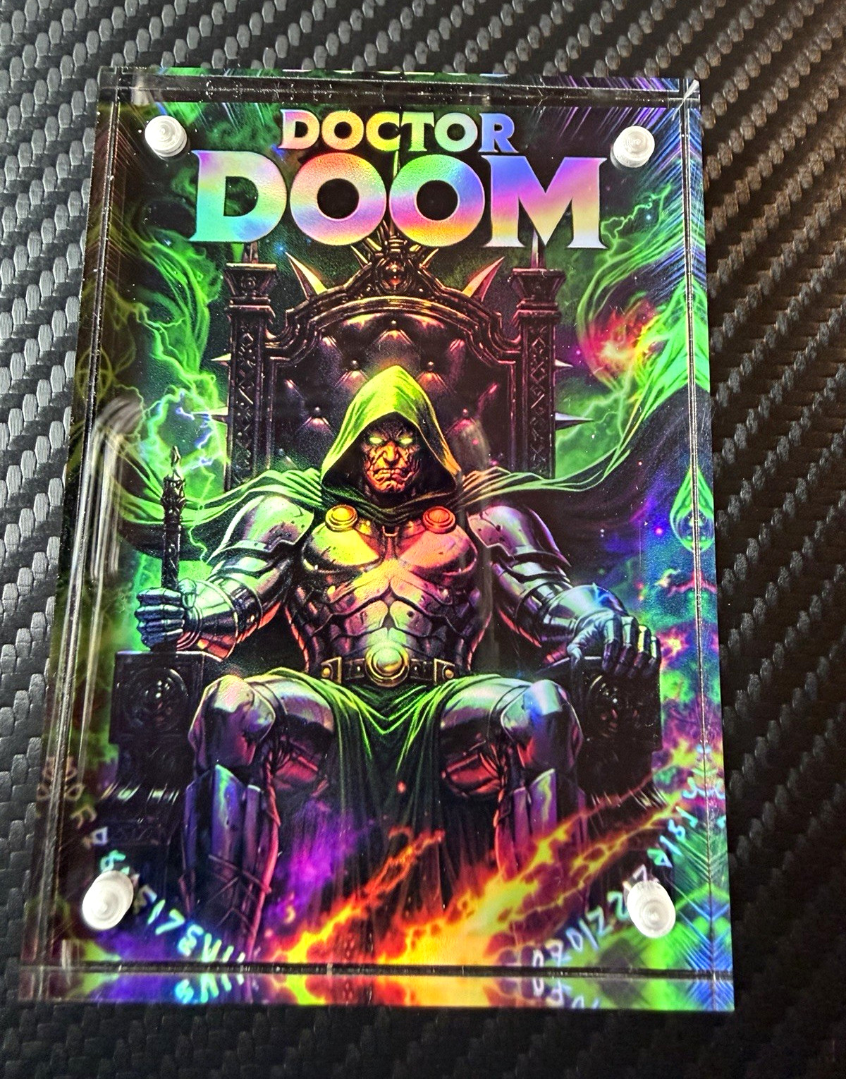Doctor Doom Holographic Art Block