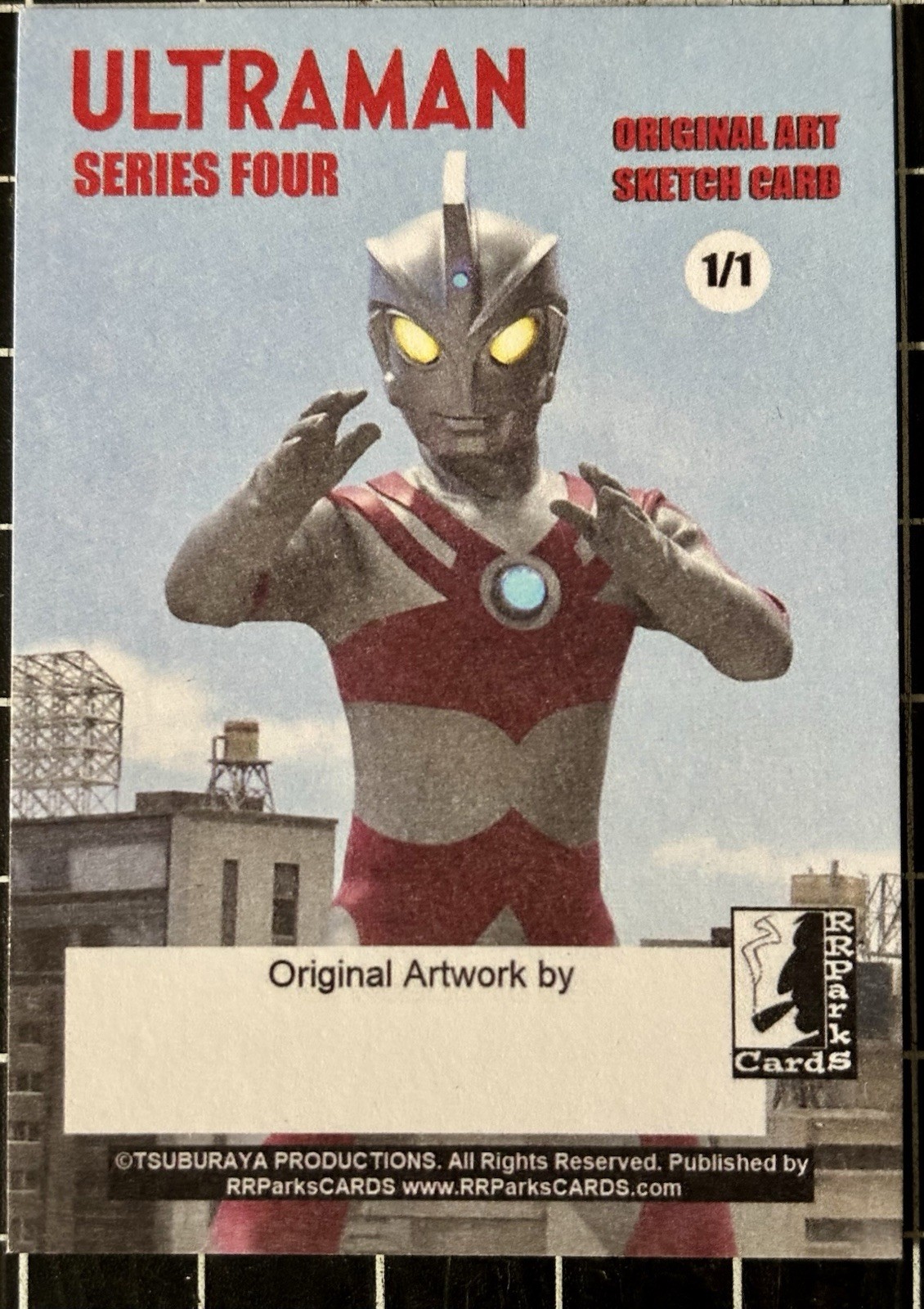 RRParks Cards ULTRAMAN ACE Full Color Commissioned Sketch Card  By FBW