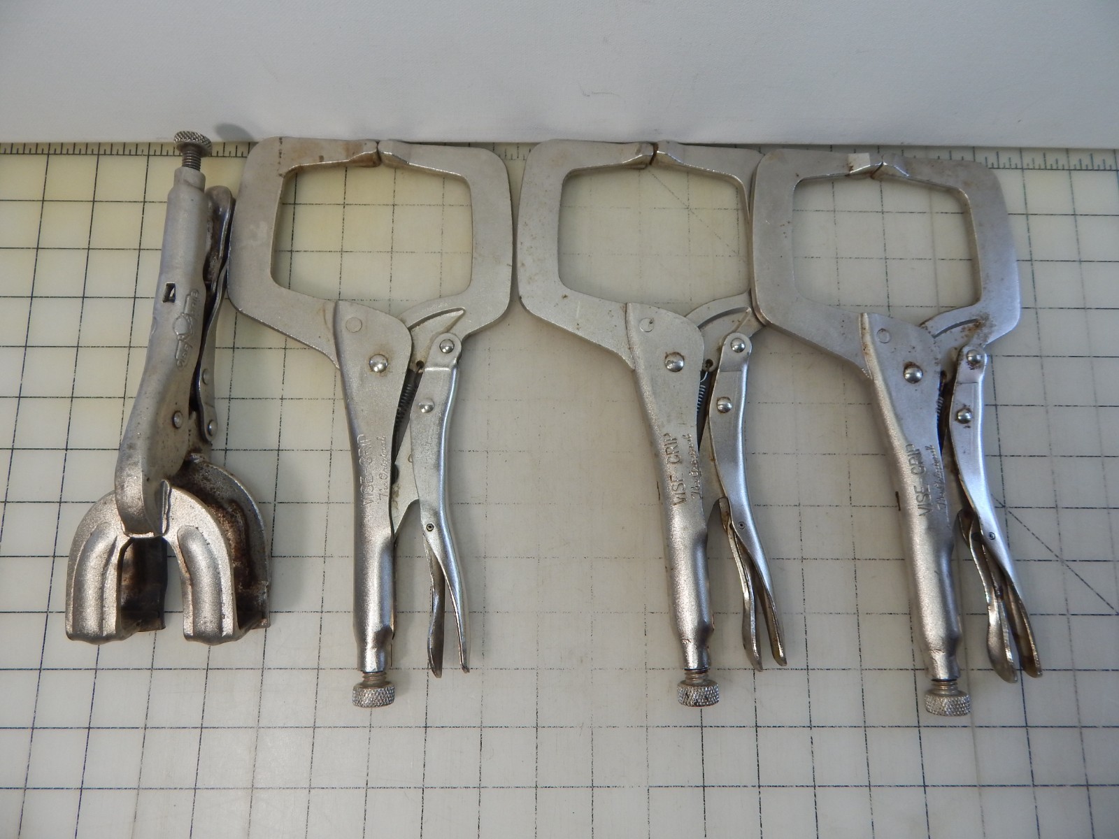 VINTAGE Irwin VISE GRIP lot 11R & 9R WELDING CLAMP LOCKING PLIERS
