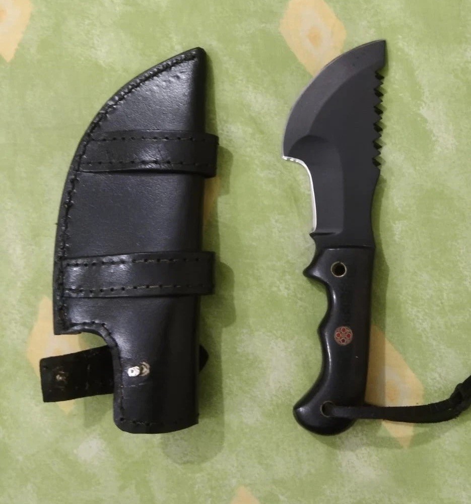 Buckley Series HSK Short Tracker Knife 7 Inch Size D2 Steel Leather Sheath