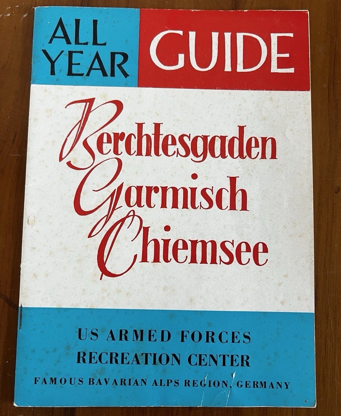 US Armed Forces POST WW2 Guide Booklet Recreation Military Bavarian Alps Germany