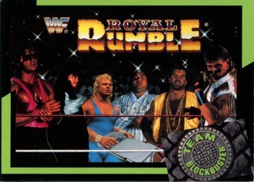 TEAM BLOCKBUSTER PROMO CARD #46 WWF ROYAL RUMBLE BLOCKBUSTER VIDEO 1993