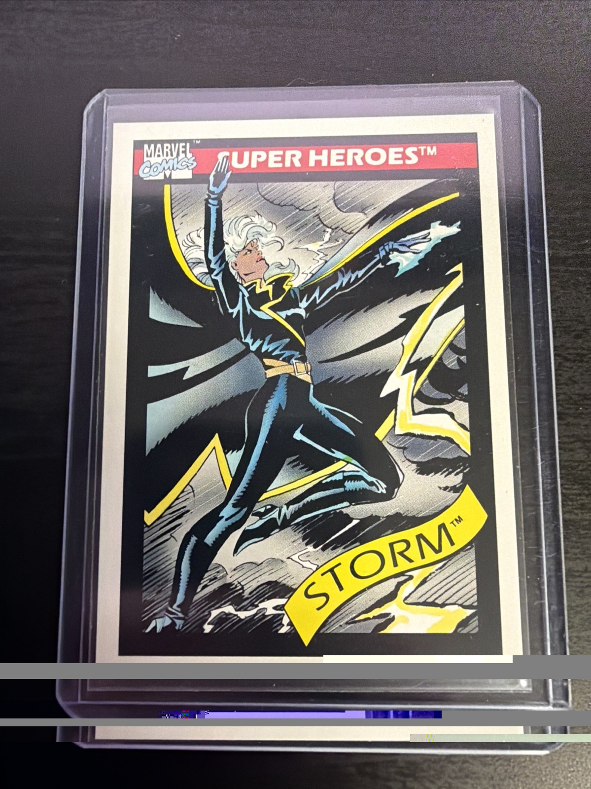 1991 Marvel Universe Storm Toy Biz Promo Variant Rare Blue Back Card