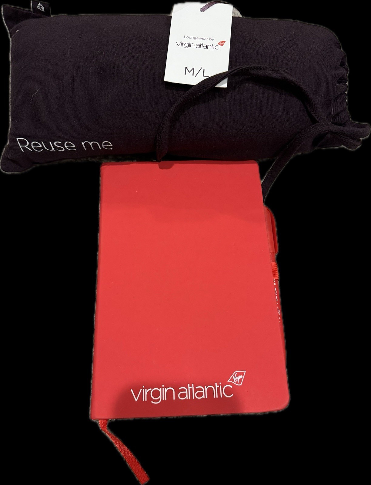 Virgin Atlantic Pajama M/L And Agenda With Pen