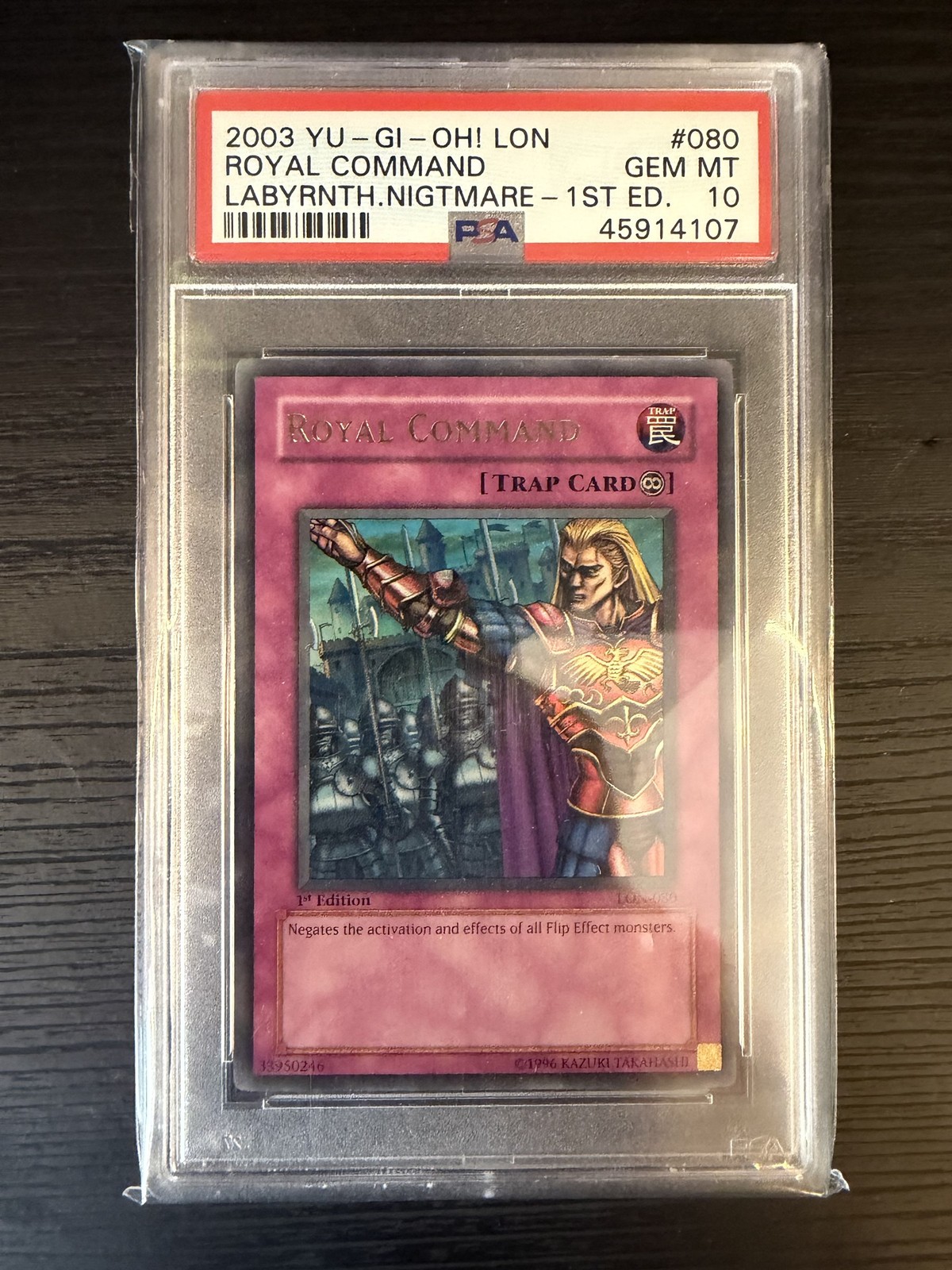 Yu-Gi-Oh Royal Command LON-080 1st Edition PSA 10 GEM MINT
