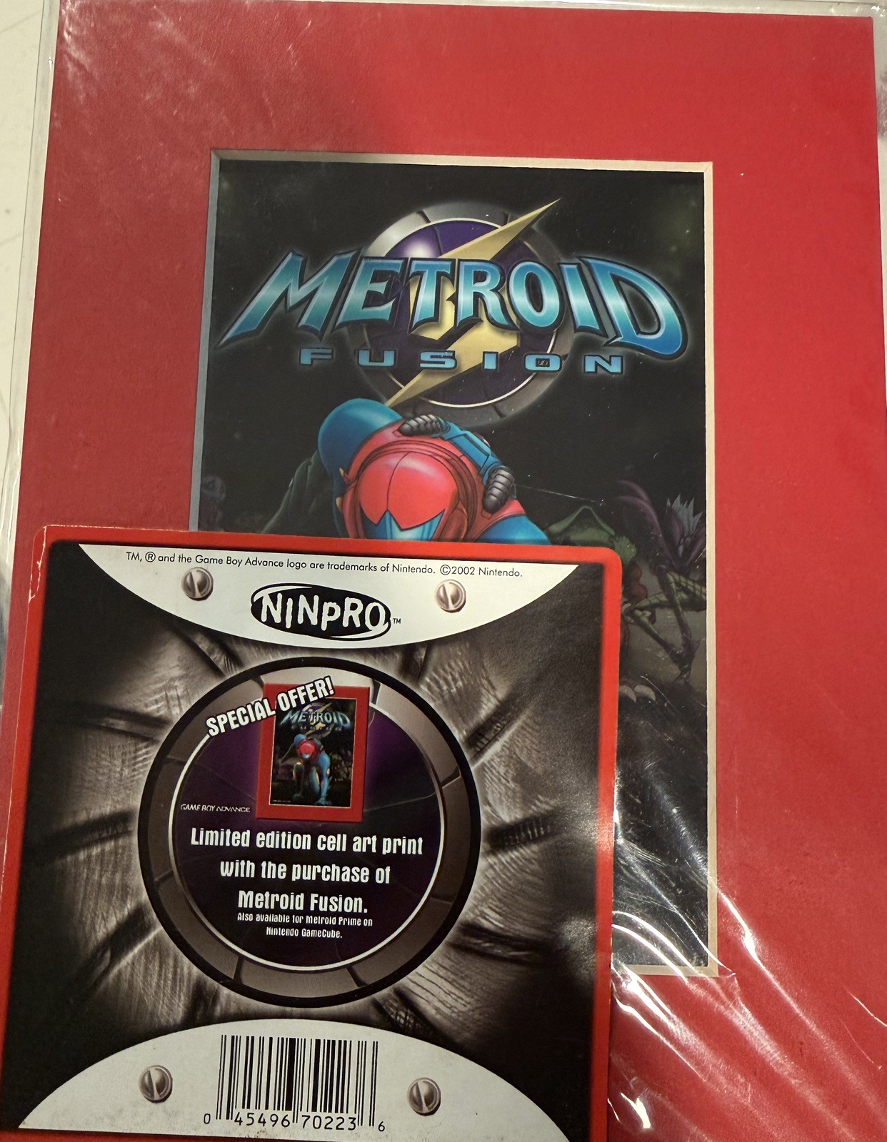 Metroid Fusion Limited Edition Cell Art Rare Collectible 1290/6000