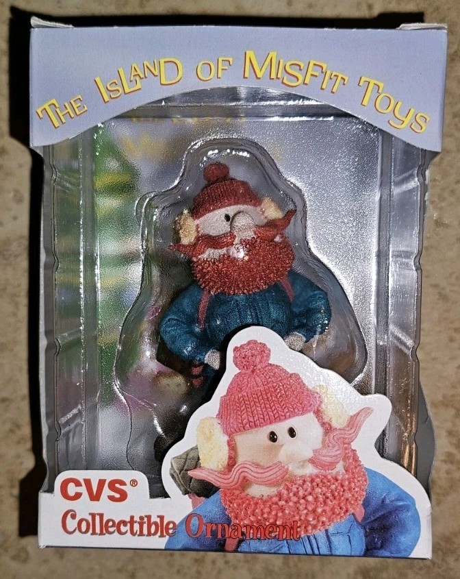 RARE 90\'S Yukon Cornelius Ornament Rudolph Island of Misfit Toys CVS ENESCO LMTD