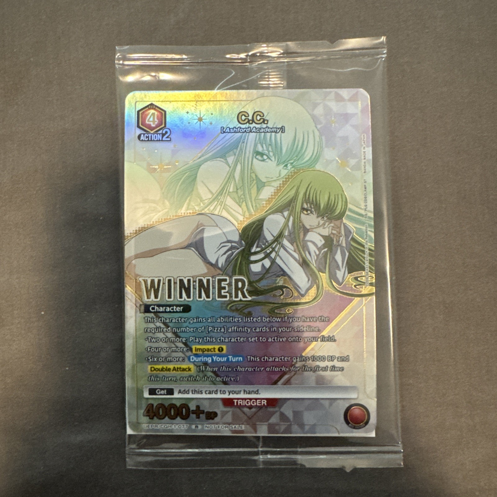 Union Arena Winner Card C.C. Foil UEPR/CGH-1-077 LOT OF 50 (SEALED) 