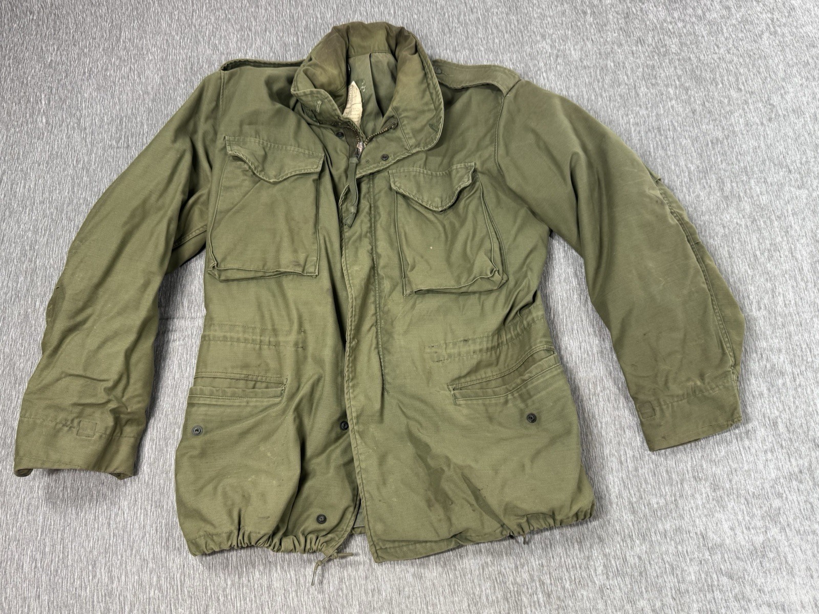 Vintage US Army M-65 Field Jacket Small Reg So-Sew Styles Cold Weather Coat 1973
