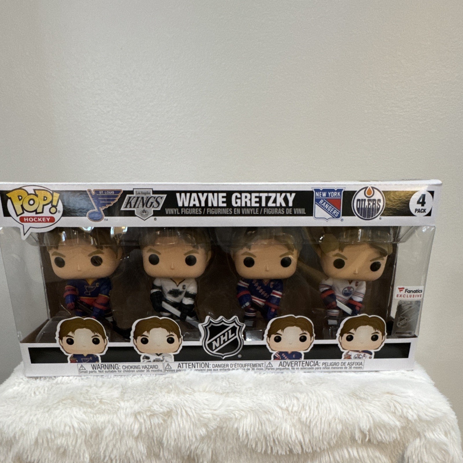Funko Pop Hockey Wayne Gretzky Fanatics Exclusive 4-Pack Pop Vinyl Figures