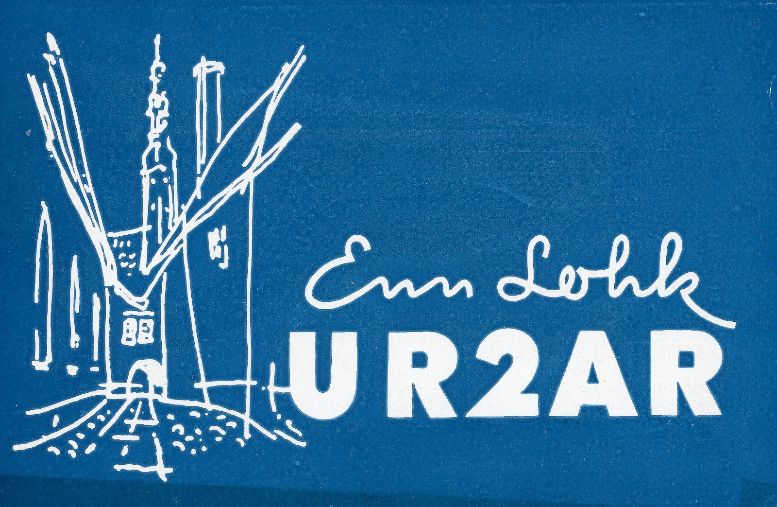 Vintage Amateur Radio QSL Postcard, 1960, UR2AR, Tallinn, USSR