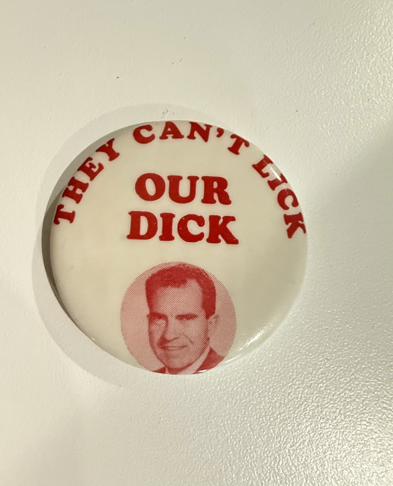 They Can\'t Lick Our Dick Nixon Richard Nixon Button Pinback 1960 Original RARE