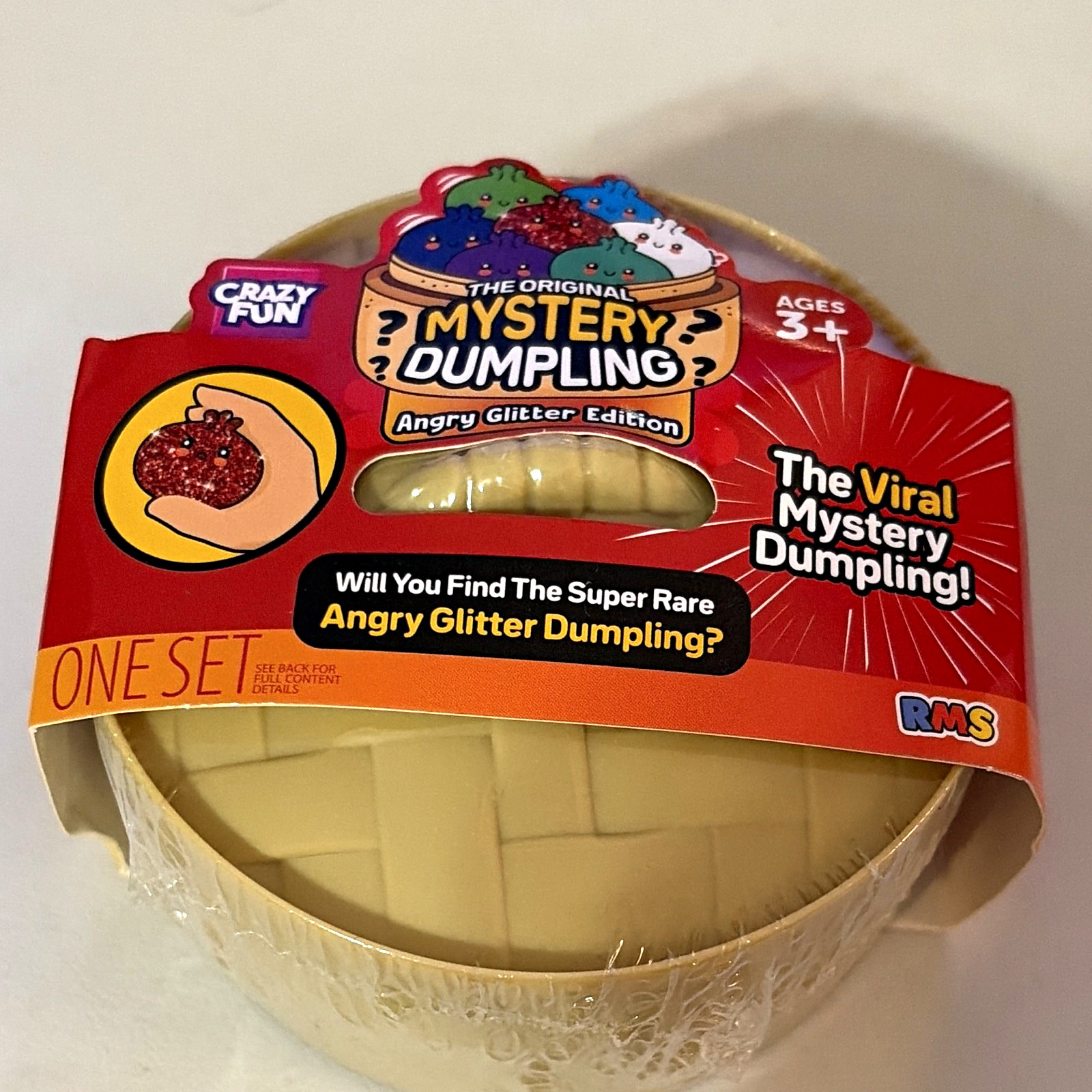 Crazy Fun Mystery Dumpling Angry Glitter Edition Blind Pack 3+
