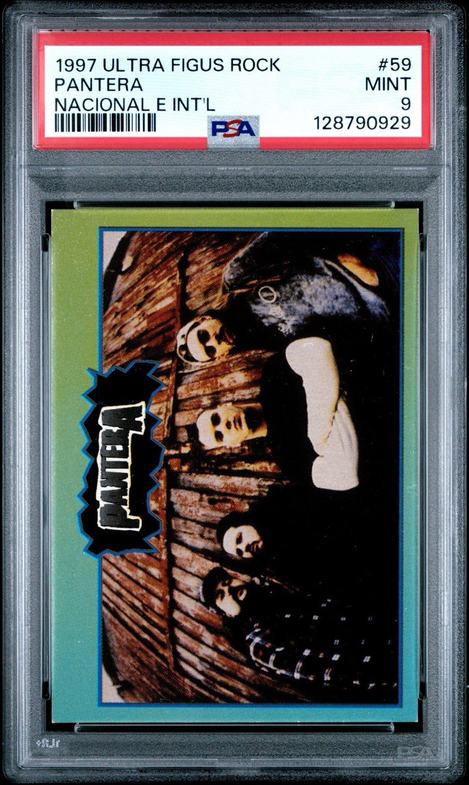 Pantera - 1997 Argentina International Rock Cards #59 RARE PSA 9 (POP 1) CFH