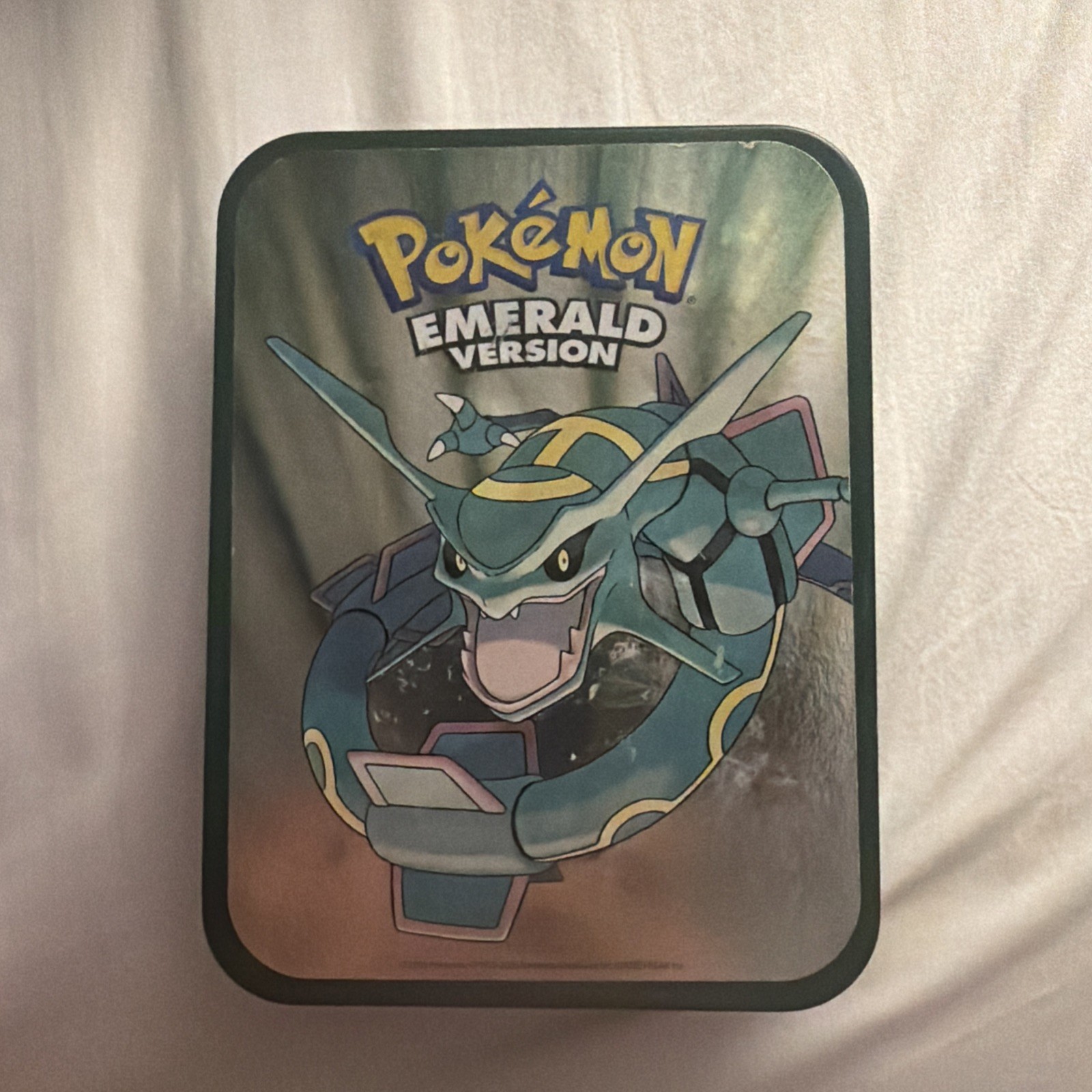 Pokemon Emerald Vesion Pre Order Collectors Tin Empty Good Used Condition
