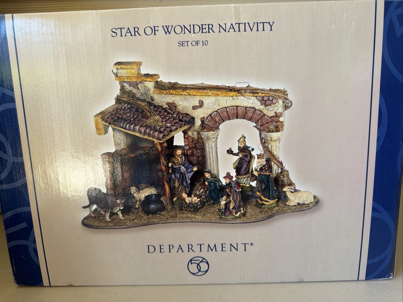 Dept 56 STAR OF WONDER Nativity 10 Piece Set w/ Stable w/ Box