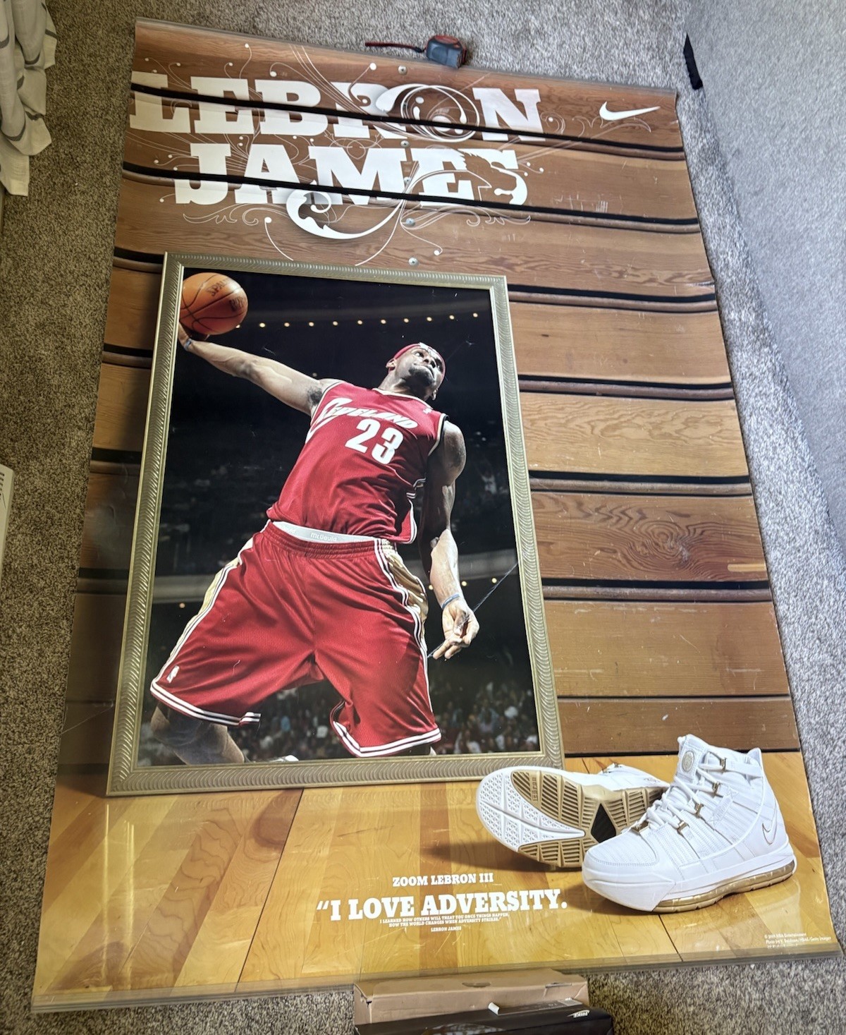 Nike LeBron James LeBron 3 Finish Line Store Display Poster Banner 2005