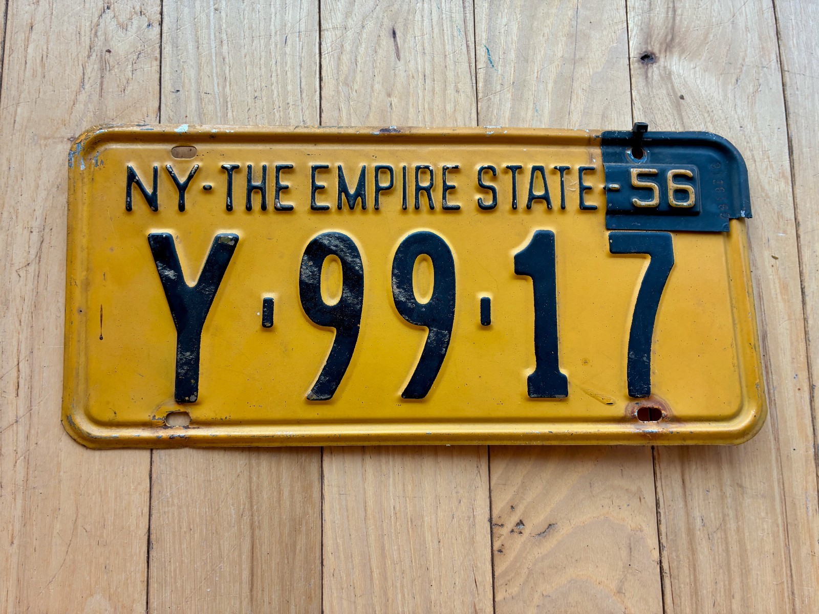 1956 New York License Plate