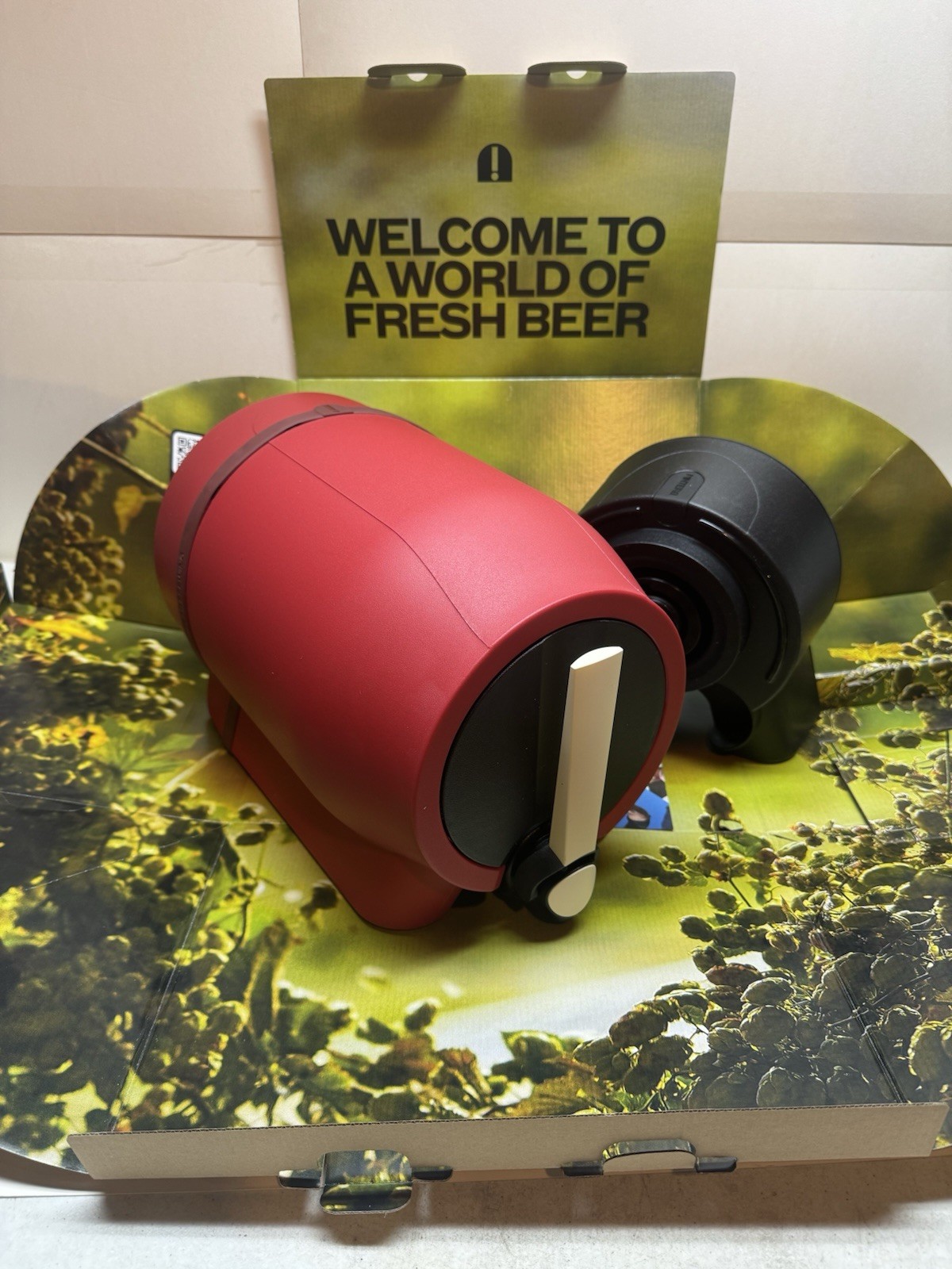 Pinter 3 Beer Pinter Brewing Machine, RED WITH STAND Brewing Dock - Brand New