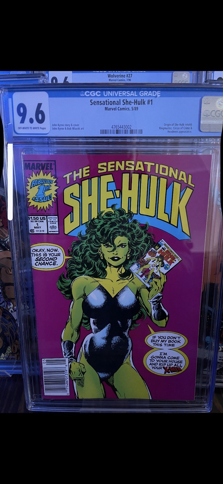 The Sensational She-Hulk #1 Comic Book (May 1989) CGC 9.6 White Pages