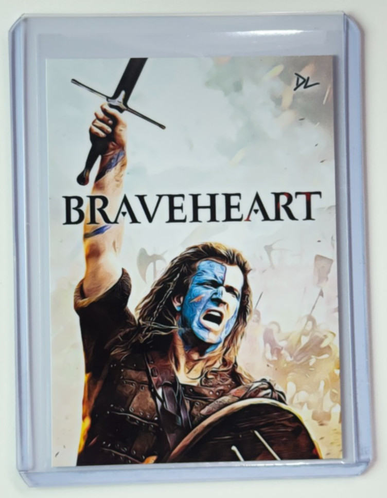 Braveheart Limited Edition Artist Signed “Mel Gibson” Trading Card 7/10