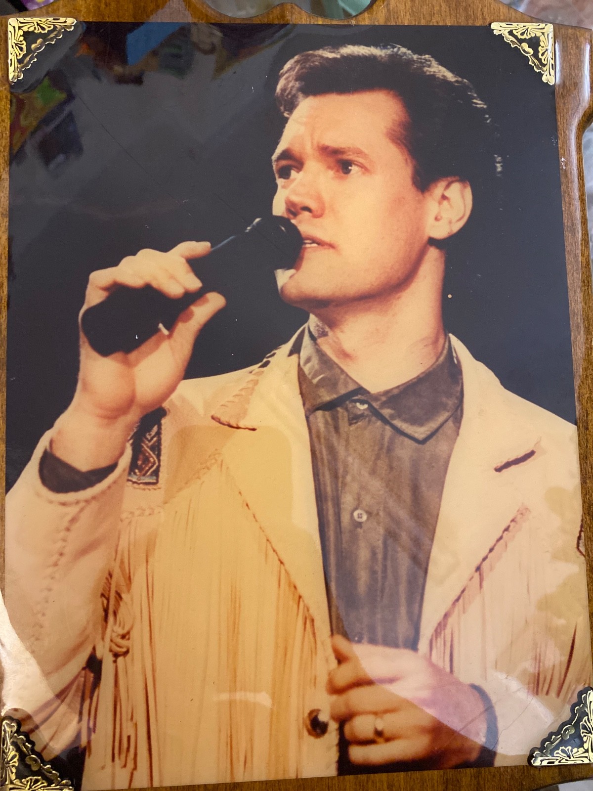 Vintage Randy Travis 1980’s Wall Art Plaque