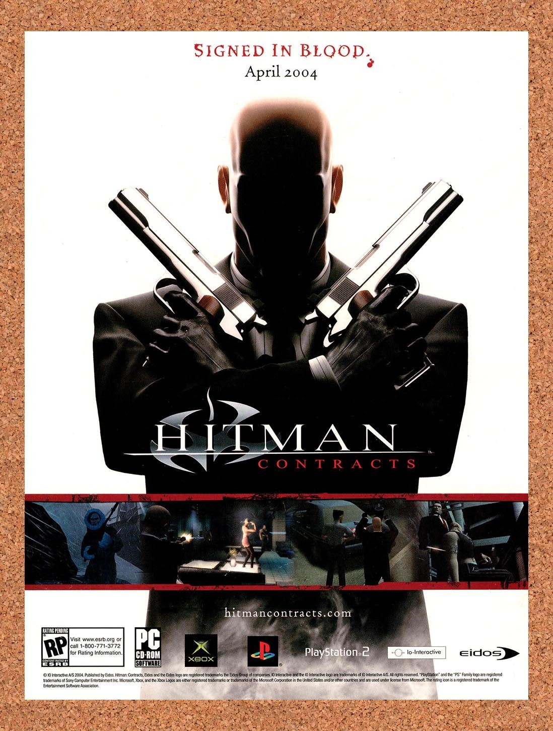 2004 Hitman Contracts PC Original Advertisement / Retro Promo v5