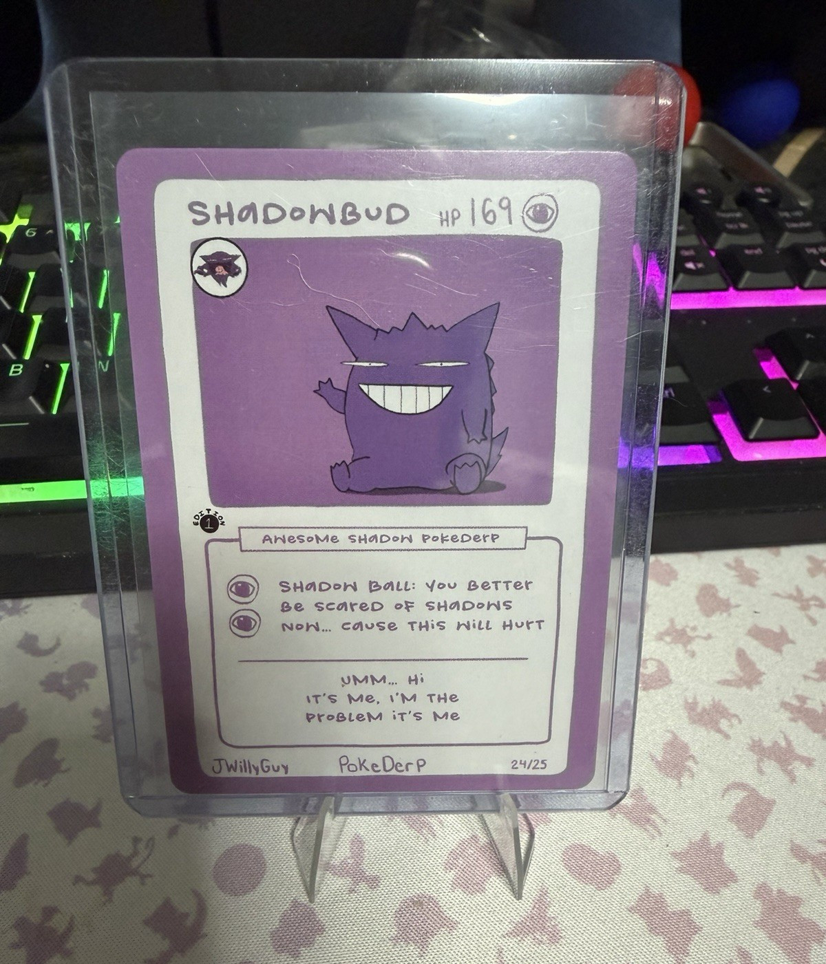 Pokémon PokeDerp Shadowbud Non-Sport Card 24/25 of 25 JwillyGuy 2025
