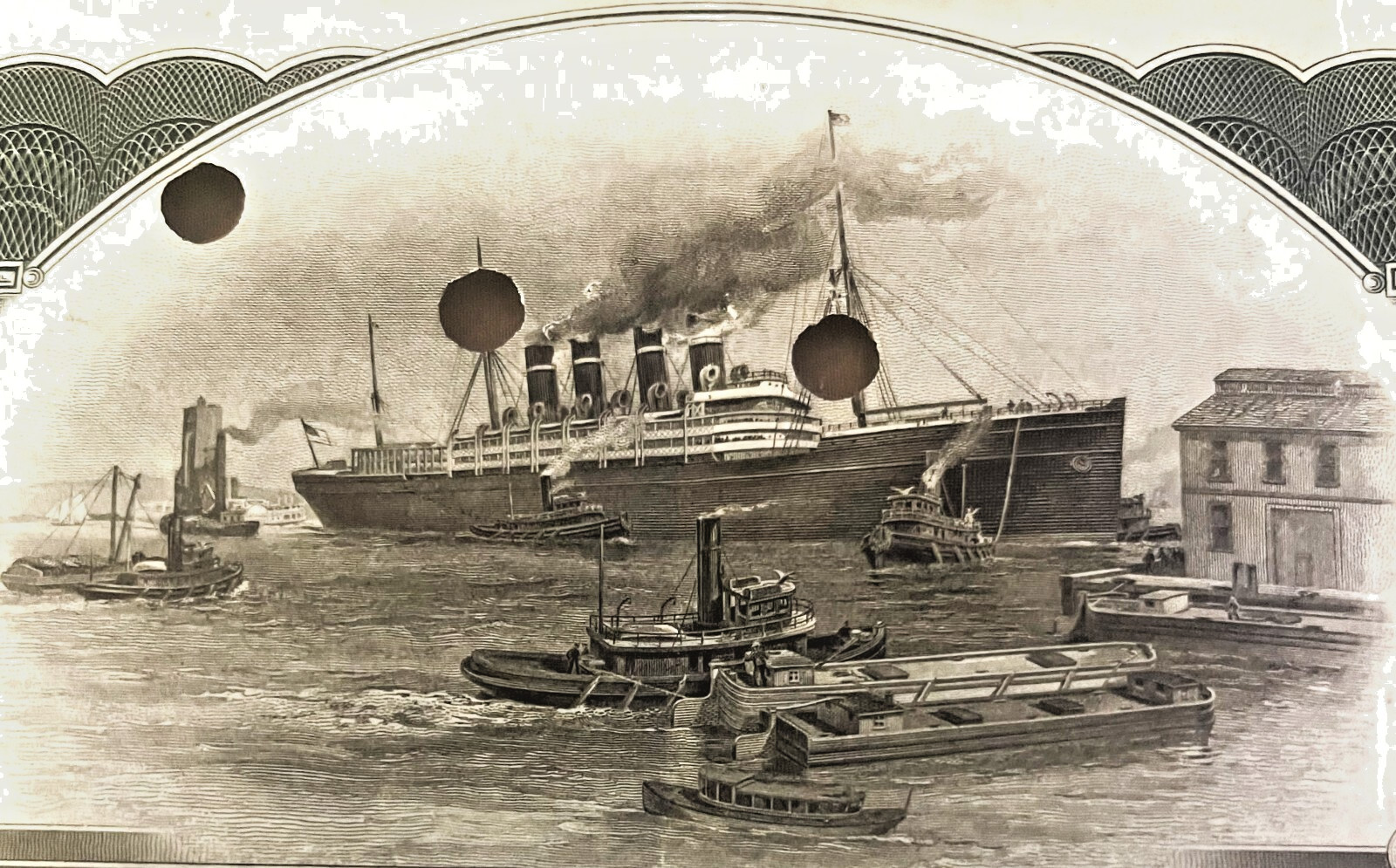 Antique Titanic Era 🚢 IMM Stock Certificate - White Star Line Parent Co 1910s