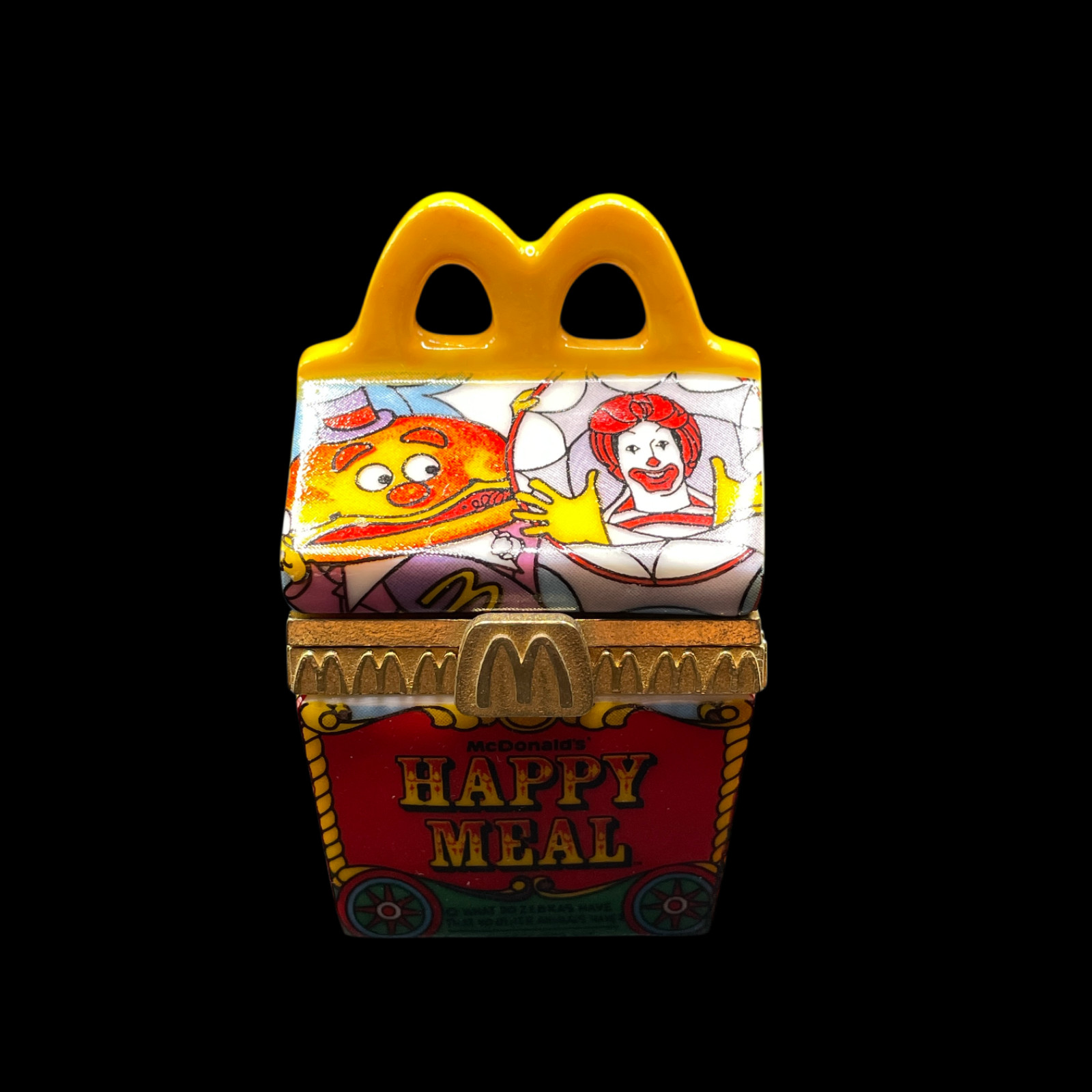 1997 McDonald's McMemories Porcelain Trinket Box Ronald McDonald, Mayor McCheese