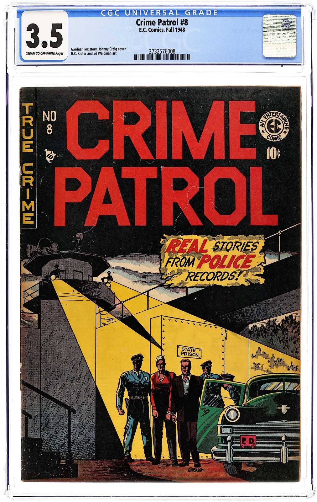 Crime Patrol #8 CGC 3.5 1948 3732576008
