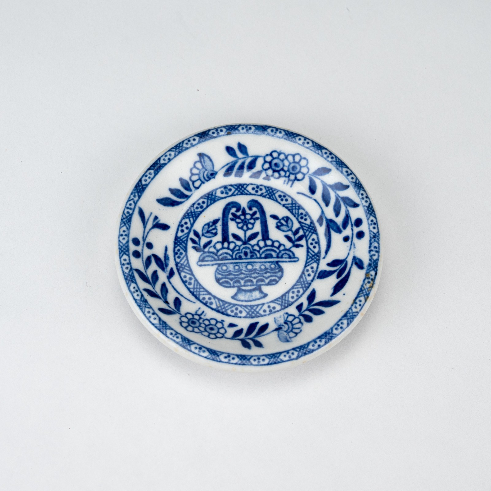 Antique James M Shaw Delph Delft Restaurant Ware Butter Pat Jackson China