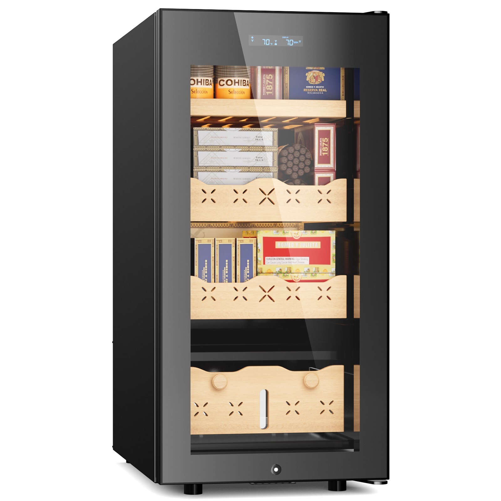 Cigar Electric Humidor, 85L700 Counts Large Capacity Thermostatic Electric Cigar